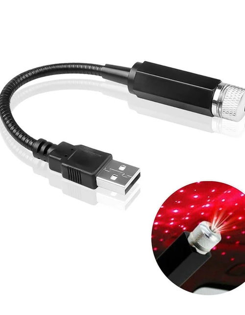 Load image into Gallery viewer, Romantic LED Car Roof Star Night Light Projector Atmosphere Galaxy Lamp USB Decorative Lamp Adjustable Car Interior Decor Light