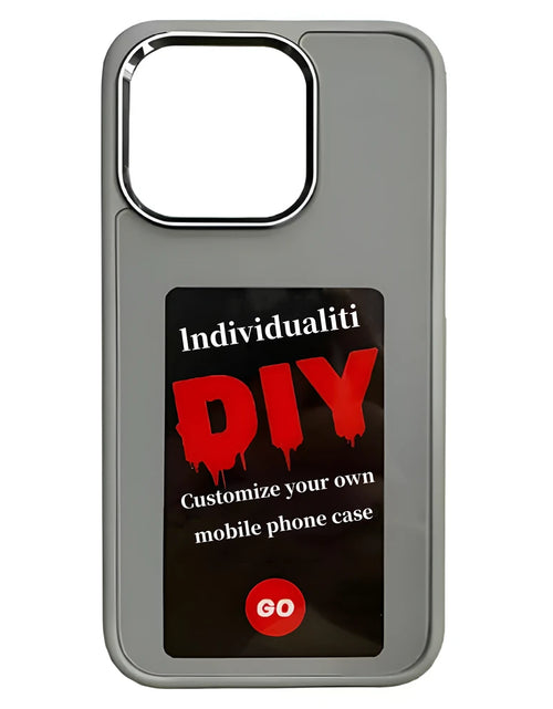 Load image into Gallery viewer, DIY Display Eink Screen Phone Case Smart NFC Refesh Phone Protective Cover for  15 14 13 Pro Max Back Case Battery Free