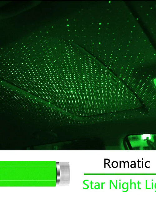 Load image into Gallery viewer, Romantic LED Car Roof Star Night Light Projector Atmosphere Galaxy Lamp USB Decorative Lamp Adjustable Car Interior Decor Light