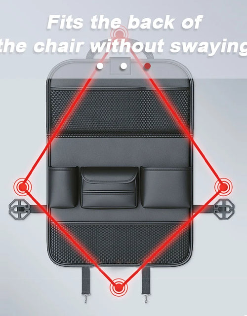 Load image into Gallery viewer, Car Seat Back Organizer Auto Back Seat Storage Bag with Foldable Table Tray Tablet Holder Tissue Box Car Accessories