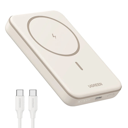 5000Mah Magnetic Power Bank, 7.5W/15W Fast Wireless Portable Charger, Battery Pack for Iphone