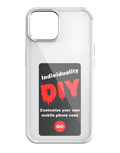 Load image into Gallery viewer, DIY Display Eink Screen Phone Case Smart NFC Refesh Phone Protective Cover for  15 14 13 Pro Max Back Case Battery Free