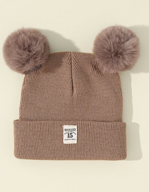 Load image into Gallery viewer, Solid Color Wool Knitted Bonnet Bebe Newborn Baby Hat Pompom Cute Winter Hat for Kids Boys Girls Children Warm Beanie Cap 0-3Y