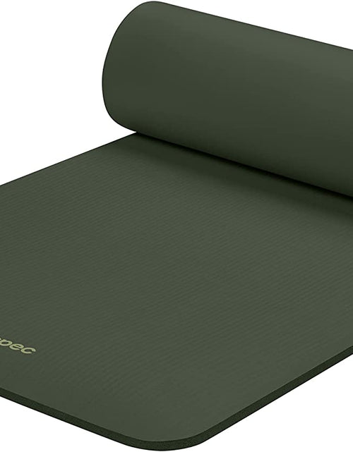 Load image into Gallery viewer, Solana Yoga Mat 1" & 1/2" Thick W/Nylon Strap for Men & Women - Non Slip Exercise Mat for Yoga