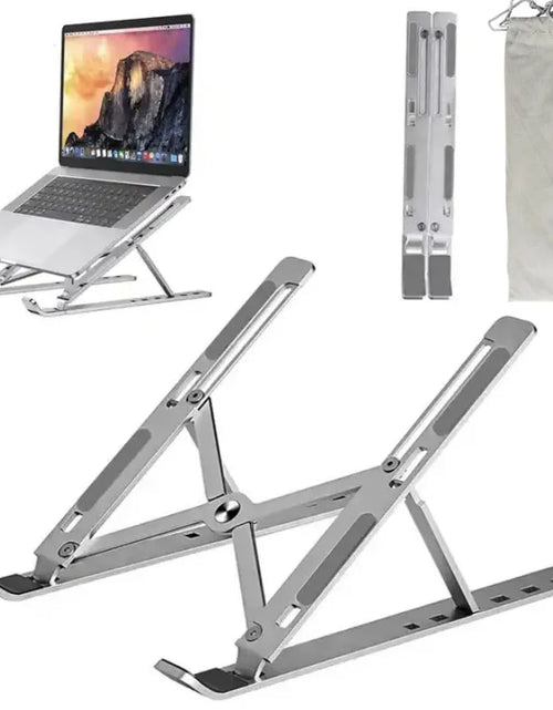 Load image into Gallery viewer, 18" Laptop Stand Aluminum Alloy Cooling Stand Portable Folding Lifting Display Bracket Simple and Practical Laptop Stand Support