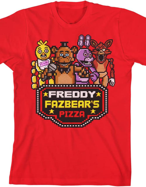 Load image into Gallery viewer, Freddy Fazbear Horror Video Game Red Short Sleeve Shirt