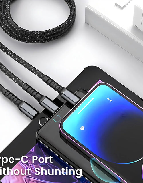 Load image into Gallery viewer, Transparent Luminous 3-In-1 Super Fast Charging Cable, 3 in 1 Charging Cable, Universal with Type-C Micro for Iphone15 14 13