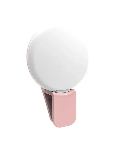Load image into Gallery viewer, Mobile Phone LED Selfie Ring Light Portable Mini Durable Practical Three Stop Dimming Circle Photography Clip Fill Light