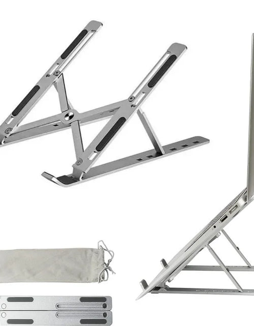 Load image into Gallery viewer, 18" Laptop Stand Aluminum Alloy Cooling Stand Portable Folding Lifting Display Bracket Simple and Practical Laptop Stand Support