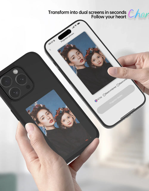 Load image into Gallery viewer, DIY Display Eink Screen Phone Case Smart NFC Refesh Phone Protective Cover for  15 14 13 Pro Max Back Case Battery Free
