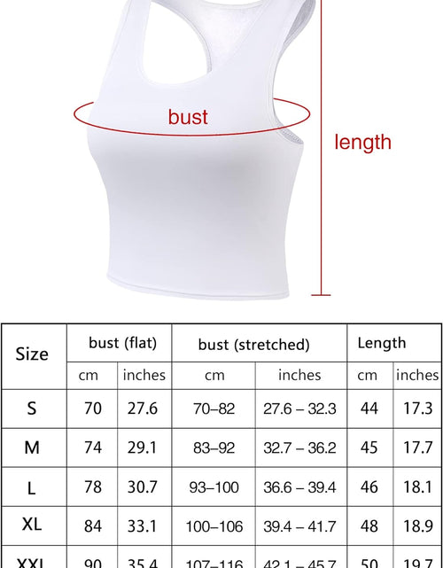 Load image into Gallery viewer, 6 Pieces Basic Sleeveless Racerback Sports Crop Tank Tops for Women Girls Daily Wearing
