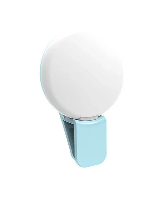 Load image into Gallery viewer, Mobile Phone LED Selfie Ring Light Portable Mini Durable Practical Three Stop Dimming Circle Photography Clip Fill Light