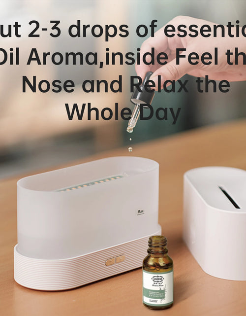 Load image into Gallery viewer, Aroma Diffuser Air Humidifier Ultrasonic Cool Mist Maker Fogger Led Essential Oil Flame Lamp Difusor