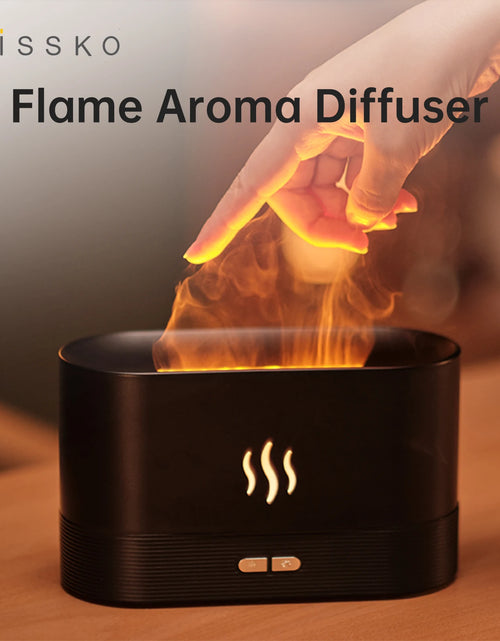 Load image into Gallery viewer, Aroma Diffuser Air Humidifier Ultrasonic Cool Mist Maker Fogger Led Essential Oil Flame Lamp Difusor