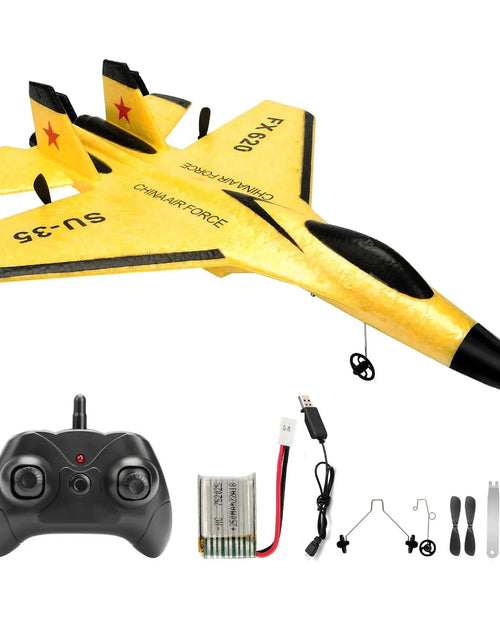 Load image into Gallery viewer, SU35 RC Plane FX620 FX820 2.4G Remote Control Flying Model Glider Airplane with LED Lights Aircraft Foam Toys for Children Gifts