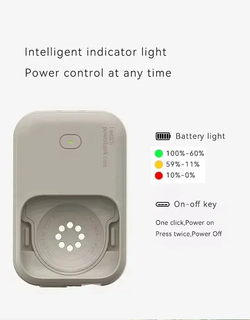 Load image into Gallery viewer, For Apple Watch Wireless Charger Apple Watch S9 44Mm 45Mm 49Mm Smart Outdoor Sports Portable Wearable Wireless Charging Bank