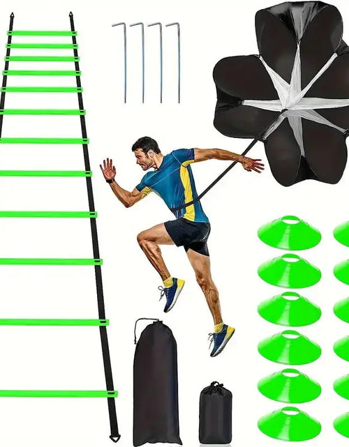 Load image into Gallery viewer, 1Set Football Soccer Training Equipment Fitness Speed Training Resistant Parachute Chute Running Umbrella