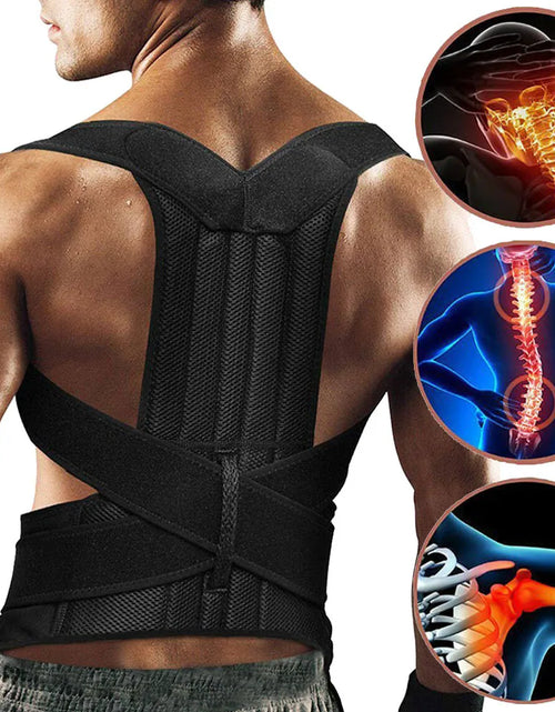 Load image into Gallery viewer, Adjustable Posture Corrector Back Support Shoulder Back Brace Posture Correction Spine Posture Corrector Postural Fixer Tape