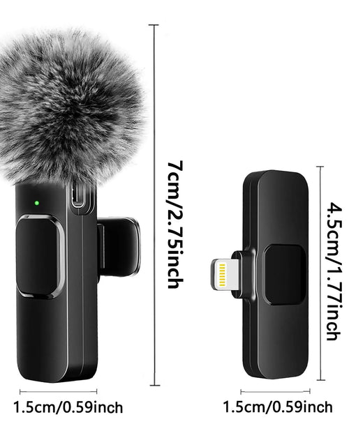 Load image into Gallery viewer, NEW Wireless Lavalier Microphone Audio Video Recording Mini Mic for Iphone Android Laptop Live Gaming Mobile Phone Microphone
