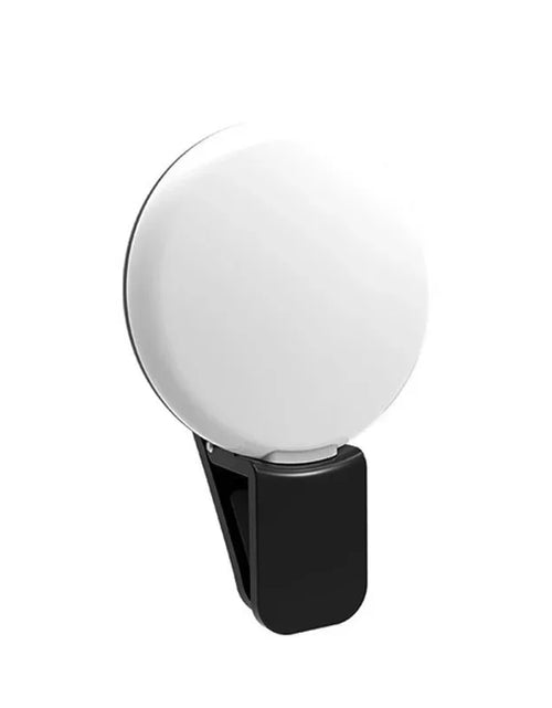Load image into Gallery viewer, Mobile Phone LED Selfie Ring Light Portable Mini Durable Practical Three Stop Dimming Circle Photography Clip Fill Light