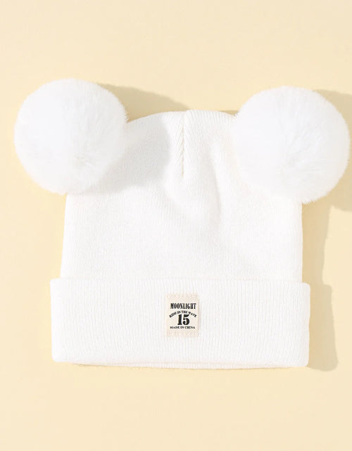 Load image into Gallery viewer, Solid Color Wool Knitted Bonnet Bebe Newborn Baby Hat Pompom Cute Winter Hat for Kids Boys Girls Children Warm Beanie Cap 0-3Y