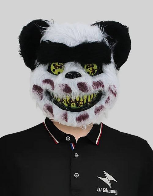 Load image into Gallery viewer, Luminous Halloween Scary Mask Bear Rabbit Bunny Mask, Bloody Plush Head Mask, Cosplay Costume Props Halloween Party Itaewon 이태원