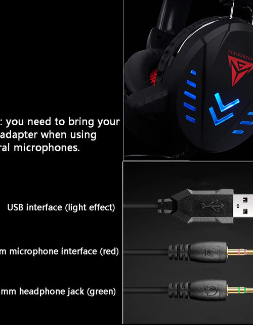 Load image into Gallery viewer, Gaming Keyboard and Mouse Combo with Headset, K59 RGB Backlit 3 Colors Keyboard, 6 Button 4DPI USB Wired Gaming Mouse, Lighted Gaming Headset with Microphone Set for Gamer