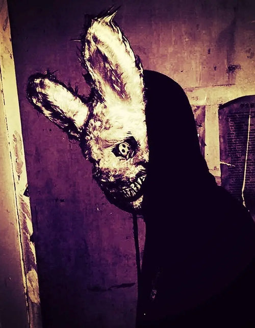 Load image into Gallery viewer, Luminous Halloween Scary Mask Bear Rabbit Bunny Mask, Bloody Plush Head Mask, Cosplay Costume Props Halloween Party Itaewon 이태원