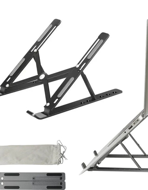 Load image into Gallery viewer, 18" Laptop Stand Aluminum Alloy Cooling Stand Portable Folding Lifting Display Bracket Simple and Practical Laptop Stand Support