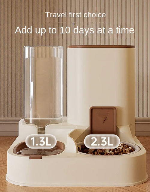 Load image into Gallery viewer, New Pet Cat Large Capacity Water Dispenser Dry Wet Separation for Automatic Feeder Drinking Water Supplies Food Container