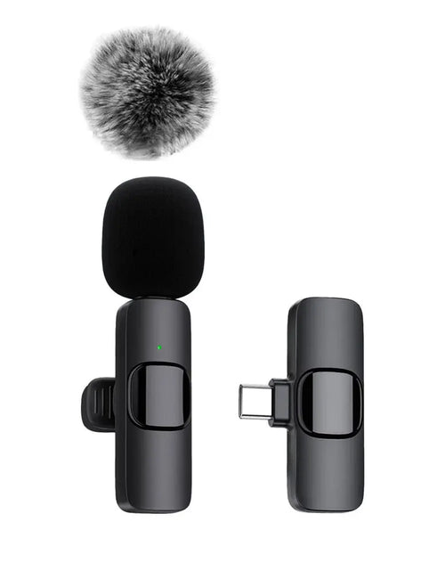Load image into Gallery viewer, NEW Wireless Lavalier Microphone Audio Video Recording Mini Mic for Iphone Android Laptop Live Gaming Mobile Phone Microphone