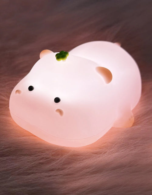 Load image into Gallery viewer, LED Night Lights Cute Sheep Panda Rabbit Silicone Lamp USB Rechargeable Timing Bedside Decor Kids Baby Nightlight Birthday Gift