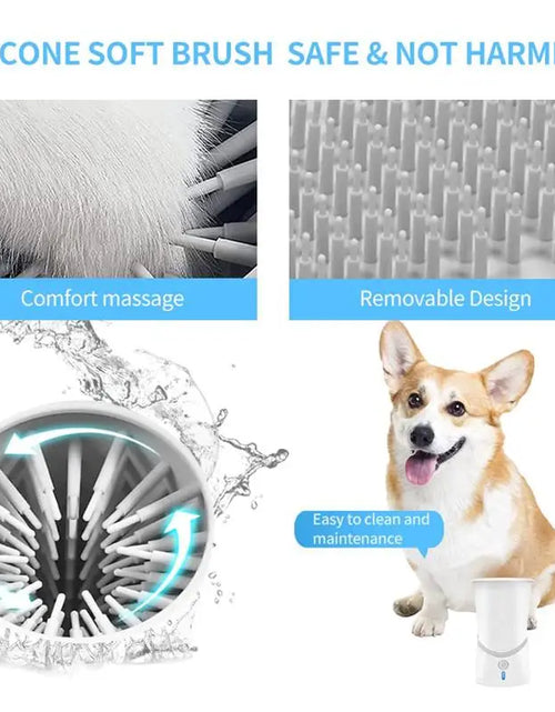 Load image into Gallery viewer, Automatic Dog Paws Cleaner Pet Foot Washer Cup Portable Paw Cleaner for Small and Medium-Sized Dogs Silicone Dog Paw Cleaner Cup