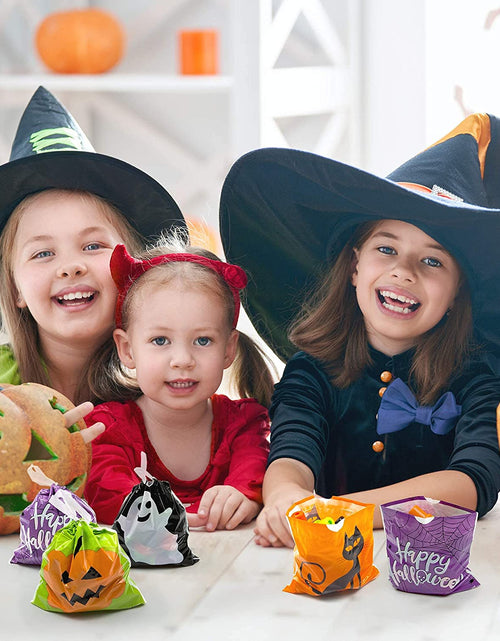 Load image into Gallery viewer, 72 Pack Halloween Bags Bulk for Halloween Goodie Bags, Halloween Candy Bags, Halloween Treat Bags, Halloween Trick or Treat Bags, Halloween Party Favors Bags, Halloween Goody Bags
