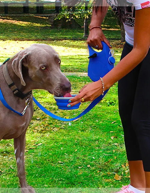 Load image into Gallery viewer, Multifunction Pet Dog Leash with Builtin Water Bottle Bowl Waste Bag Dispenser for Outdoor Walking Traction Rope Pet Accessories