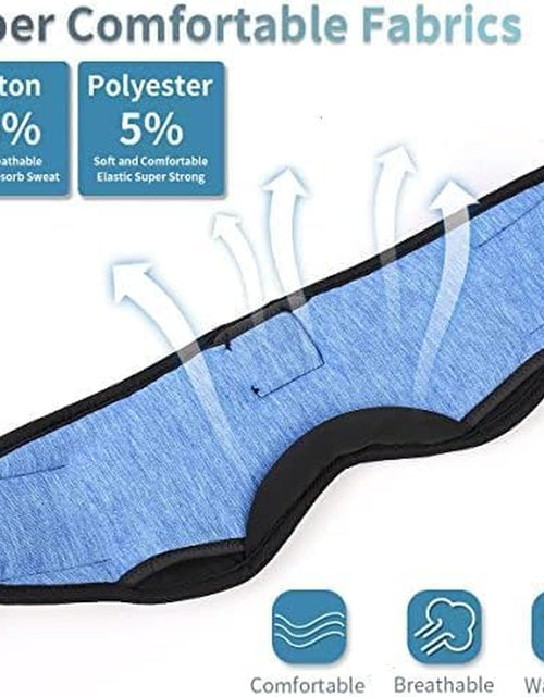 Load image into Gallery viewer, Bluetooth Sleep Eye Mask Wireless Headphones, Sleeping Eye Cover Travel Music Headsets with Microphone Handsfree, Sleep Headphones for Side Sleepers Men Women