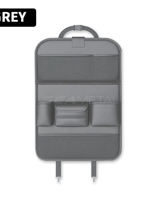 Load image into Gallery viewer, Car Seat Back Organizer Auto Back Seat Storage Bag with Foldable Table Tray Tablet Holder Tissue Box Car Accessories