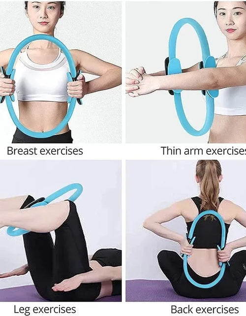 Load image into Gallery viewer, Yoga Fitness Pilates Ring Yoga Ring Open Back Ring Magic Ring Pelvic Floor Muscle Training Yoga Supplies Pilates Ring