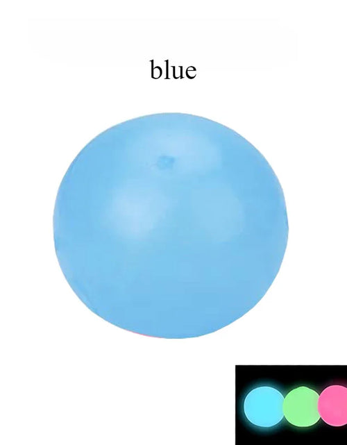 Load image into Gallery viewer, 10/5Pcs Luminous Sticky Ball Glow in the Dark Ball Throwing Indoor Decompression TPR Sticky Balls Target Ball Kids Sticky Balls