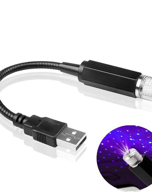 Load image into Gallery viewer, Romantic LED Car Roof Star Night Light Projector Atmosphere Galaxy Lamp USB Decorative Lamp Adjustable Car Interior Decor Light