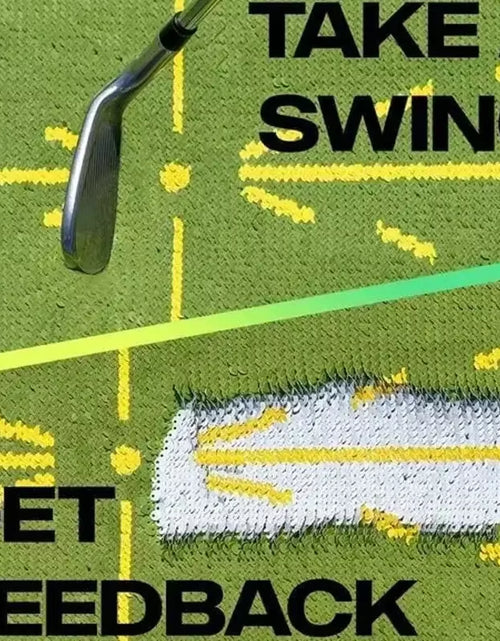 Load image into Gallery viewer, Golf Training Mat for Swing Detection Batting Trajectory Direction Detection Analysis Pad Swing Path Practice Marking Pad