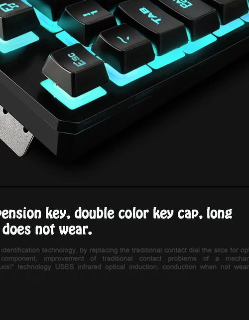 Load image into Gallery viewer, Gaming Keyboard and Mouse Combo with Headset, K59 RGB Backlit 3 Colors Keyboard, 6 Button 4DPI USB Wired Gaming Mouse, Lighted Gaming Headset with Microphone Set for Gamer