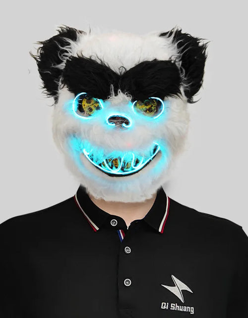Load image into Gallery viewer, Luminous Halloween Scary Mask Bear Rabbit Bunny Mask, Bloody Plush Head Mask, Cosplay Costume Props Halloween Party Itaewon 이태원