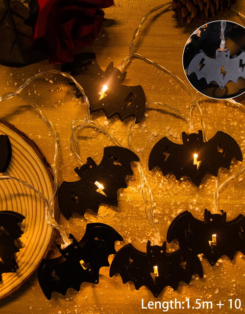 Load image into Gallery viewer, Halloween Lights Pumpkin Bat Spider Ghost Halloween String Lights Halloween Decorations Fairy Light Home Yard Window Decor