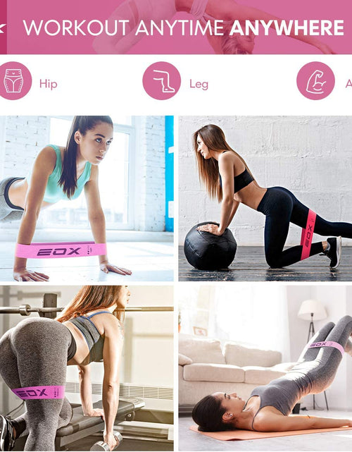 Load image into Gallery viewer, Exercise Resistance Fabric Loop Bands, Non-Slip Resistance Workout Bands for Legs & Butt and Glutes, 5 Resistance Levels Hip Training Bands