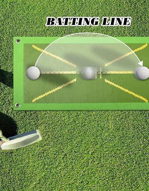 Load image into Gallery viewer, Golf Training Mat for Swing Detection Batting Trajectory Direction Detection Analysis Pad Swing Path Practice Marking Pad