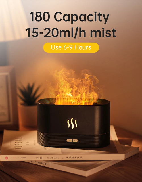 Load image into Gallery viewer, Aroma Diffuser Air Humidifier Ultrasonic Cool Mist Maker Fogger Led Essential Oil Flame Lamp Difusor