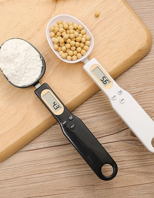 Load image into Gallery viewer, Portable Digital LCD Measuring Spoons Coffee Sugar Gram Scale Spoon Measuring Cup Electronic Kitchen Scales Baking Accessories