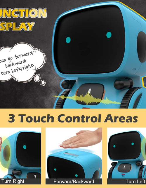 Load image into Gallery viewer, Robots for Kids, Interactive Smart Robotic with Touch Sensor, Voice Control, Speech Recognition, Singing, Dancing, Repeating and Recording, Robot Toy for 3 4 5 6 7 8 Year Old Boys Girls