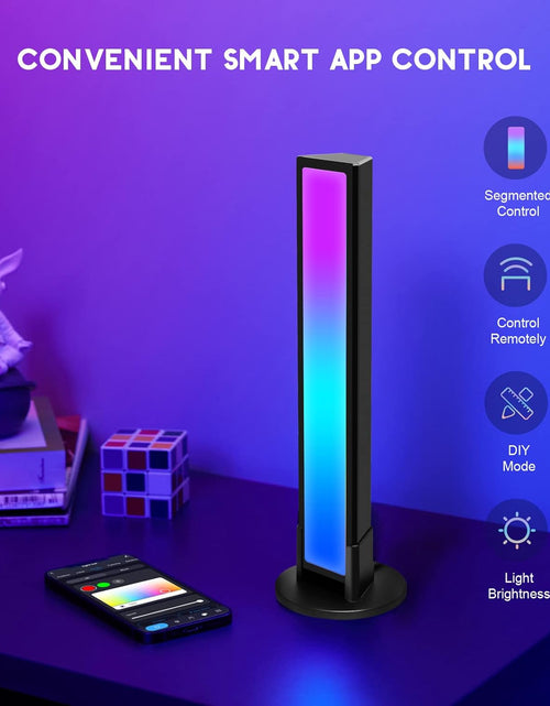 Load image into Gallery viewer, RGBIC Smart Light Bars Work with Alexa, Gaming Ambient Lights with 20 Scene Modes and Music Sync Modes,Led Light Bars for TV, Party, PC, Entertainment Decor(No Support 5G)
